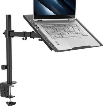 Laptop Desk Mount Stand, Fully Adjustable, Fits up to 17 inch Laptops, Black