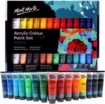 Acrylic Paint Set 24 Colours, 36ml