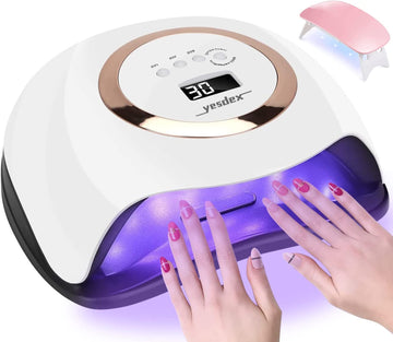 UV Nail Lamp, Professional 168W UV LED Nail Dryer for Gel Polish, Ultra Fast Gel Nail Dryer Salon